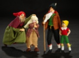 Four German Cloth Miniature Storybook Characters by BAPS 300/500
