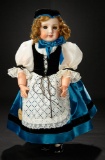 French Bisque Bebe in Original Traditional Costume of Jura with Jumeau Gilt Label 800/1100