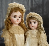 Lovely French Bisque Bebe Bru Jne R with Original Body and Costume 7500/9500