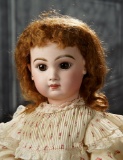 French Brown-Eyed Bisque Bebe by Emile Jumeau, Size 12, Signed Jumeau Shoes 3000/3700