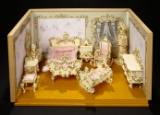 German Rococo Spielwaren Room by Rudolf Szalasi with Spielwaren Furnishings 500/700