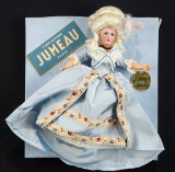 French Bisque Portrait of Marie Antoinette with Original Jumeau Labels and Box 800/1000