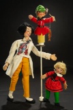 German Cloth Dolls and Puppet in Rare Large Size by BAPS 300/400