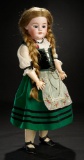 German Bisque Child Doll, 1039 by Simon and Halbig in Original Folklore Costume 500/700