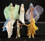 Six German Cloth Miniature Dolls as Nymphs by BAPS 200/300