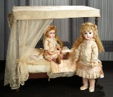 19th Century High Poster Doll Bed with Curtains and Fittings 300/500