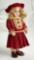 Petite German Bisque Child, 99, by Handwerck in Wonderful Antique Costume 350/500