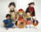 Five All-Bisque Tiny Dolls for the French Market 300/400