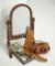 French Mahogany Psyche Mirror for Poupee 300/400