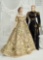 American Porcelain Portrait of Queen Elizabeth II,Coronation Gown by Martha Thompson 1500/2100