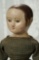American Cloth Doll by Izannah Walker with Ringlet Curls and Rare Painted Shoes  11,000/14,000