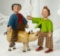 Pair, American Carved Wood Max and Moritz with Pig by Schoenhut 800/1100