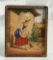 Early French Mechanical Sand Toy Attributed to Tharins, Original Paper Label 500/800