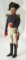 French Carved Wooden Soldier with Jointed Arms 400/500