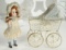German All-Bisque Miniature Doll with Rare Shoes by Simon and Halbig 800/1100
