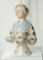 Large German Porcelain Half-Doll of Cocoa Lady by Goebel 400/500