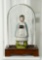 German Porcelain Figure of Young Girl under Glass Dome 200/300