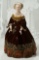 Very Fine American Porcelain Portrait of Anne of Cleves by Martha Thompson 1200/1600