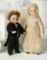 German All-Bisque Miniature Doll as Bridegroom 400/500