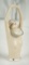 German Porcelain Half-Doll with Gilt Hair in Unusual Pose 300/500