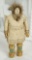 Native American Inuit Doll with Embroidered Face 200/300