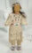 Native American Buckskin Doll with Beaded Costume 300/400