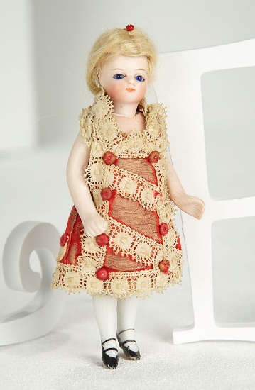 French All-Bisque Mignonette, Size 0, in Original Costume 500/700