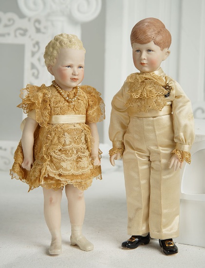 American Porcelain Portrait Doll of Prince Charles by Martha Thompson 400/600