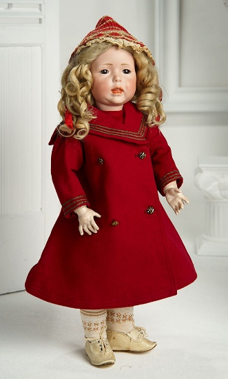 Rare German Bisque Art Character, Glass-Eyed Model 112 by Kammer and Reinhardt 5500/7500 