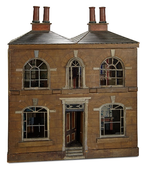Outstanding English Wooden Dollhouse Known as Tickenhill Baby House 18,000/25,000