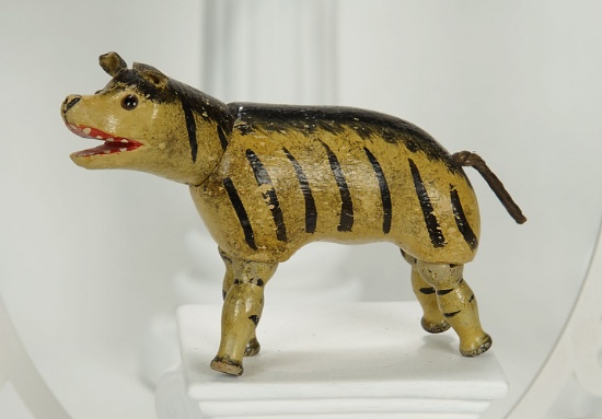 American Wooden Hyena with Glass Eyes by Schoenhut 600/900