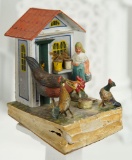 Rare German Paper Mache Toy of Rural Scene 400/500