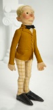 Early German Felt Character Doll as Professor by Steiff 1200/1600