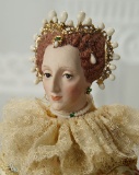 Outstanding American Porcelain Portrait of Queen Elizabeth I by Martha Thompson 1200/1600