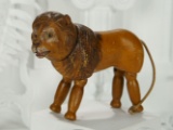 Very Rare American Carved Wooden Lion, Possibly Prototype, by Schoenhut 700/1100