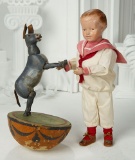American Wooden Mule on Half-Roly by Schoenhut 800/1000