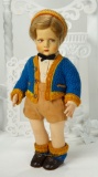 Italian Felt Character Boy by Lenci in Original Crisp Schoolboy Costume 800/1100