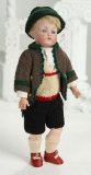 Petite German Bisque Character, 184, by Kestner in Original Tyrolean Costume 1100/1300 