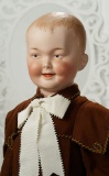 German Bisque Laughing Character Boy, 7647, by Gebruder Heubach in Rare Grand Size 1200/1700