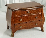Continental Burled Walnut Chest of Drawers 300/500