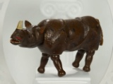 American Wooden Glass-Eyed Rhinoceros by Schoenhut  600/800