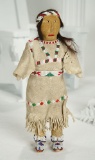 Native American Buckskin Doll with Beaded Costume 300/400