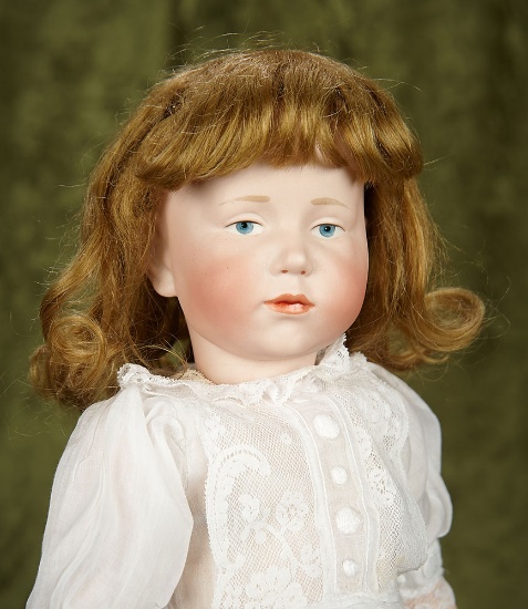 19" German bisque art character,wistful expression, Marie 101, Kammer and Reinhardt. $1400/1800