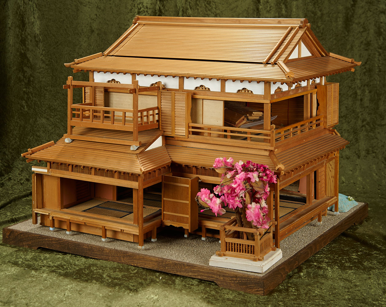 Dollhouse Traditional Japanese Innset　旅馆 DIY Japanese Dollhouse Traditional Style Wooden Miniature
