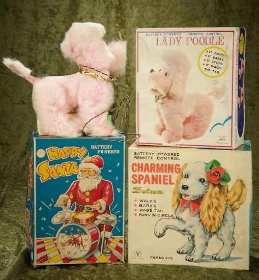Three Japanese Toys in Original Boxes with FAO Schwarz labels $200/400