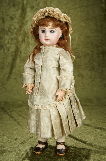 French bisque bebe by Emile Jumeau, size 8, with original signed body $3000/3500