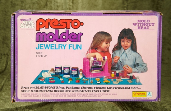 Playstone Presto-Molder Jewelry Fun by Kenner in sealed original box $100/150