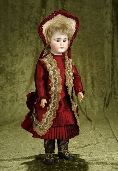 20" Sonneberg bisque closed mouth doll marked "R577x" by mystery maker. $600/900