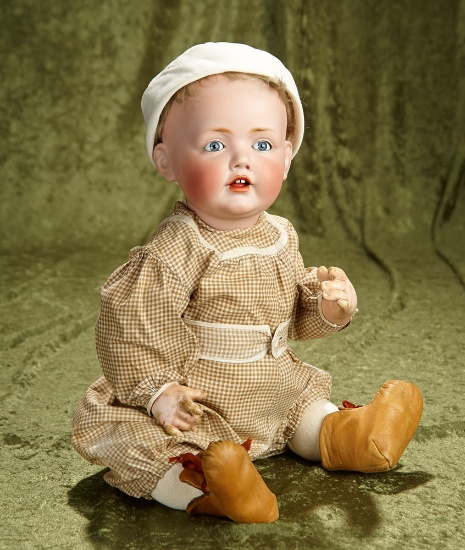 20" Wonderful German bisque character "Hilda" by Kestner, original wig, fine bisque. $2400/2600