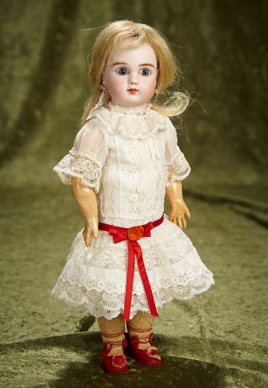 12" Petite French bisque bebe, Figure A, by Jules Steiner with original signed body. $2200/2500
